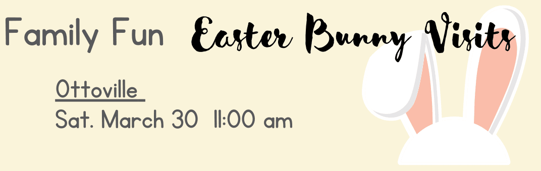 Bunny Ears Family Fun Easter Bunny Visits Ottoville Sat Mar 30 11 am 