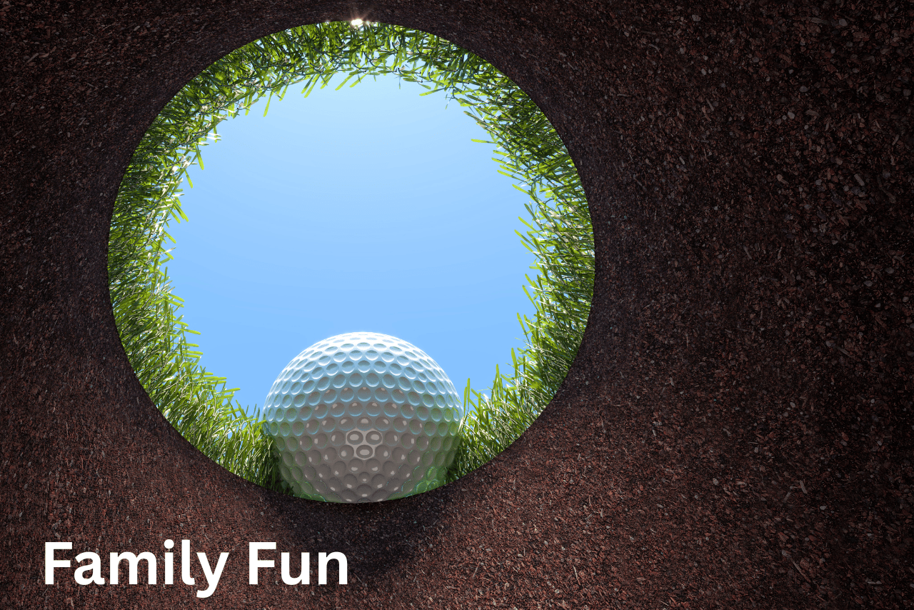 golf ball at edge of hole