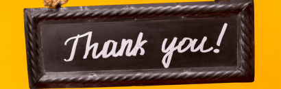 thank you sign