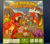 dino bean bag toss game
