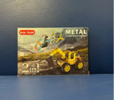 metal 3-D excavator and plane model construction sets