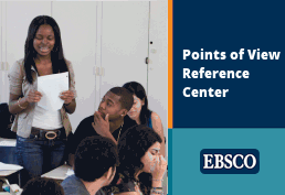 Points of View Reference Center EBSCO students at desks