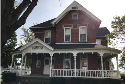 Leipsic Library building in the Edwards House