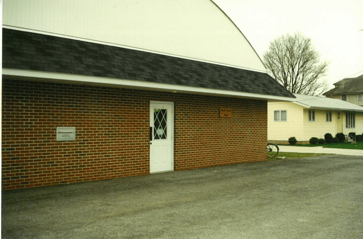 Brick library building