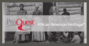 Pro Quest African American Heritage website screenshot