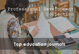 person at a desk with books and papers Professional Development Collection top education journals