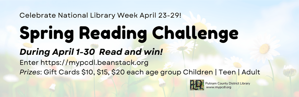 flowers field Spring Reading Challenge