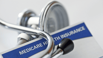 stethoscope Medicare card
