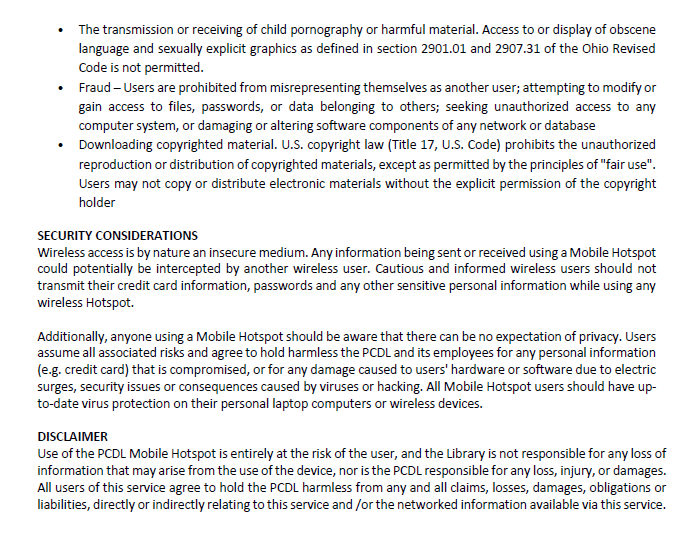 PCDL Hotspot Policy page 2