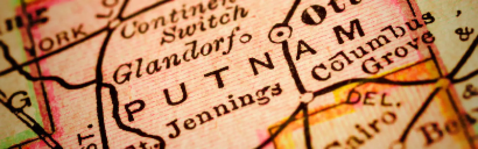 Map of Putnam County Ohio