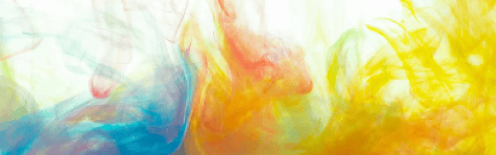 flowing blue yellow green and orange colors
