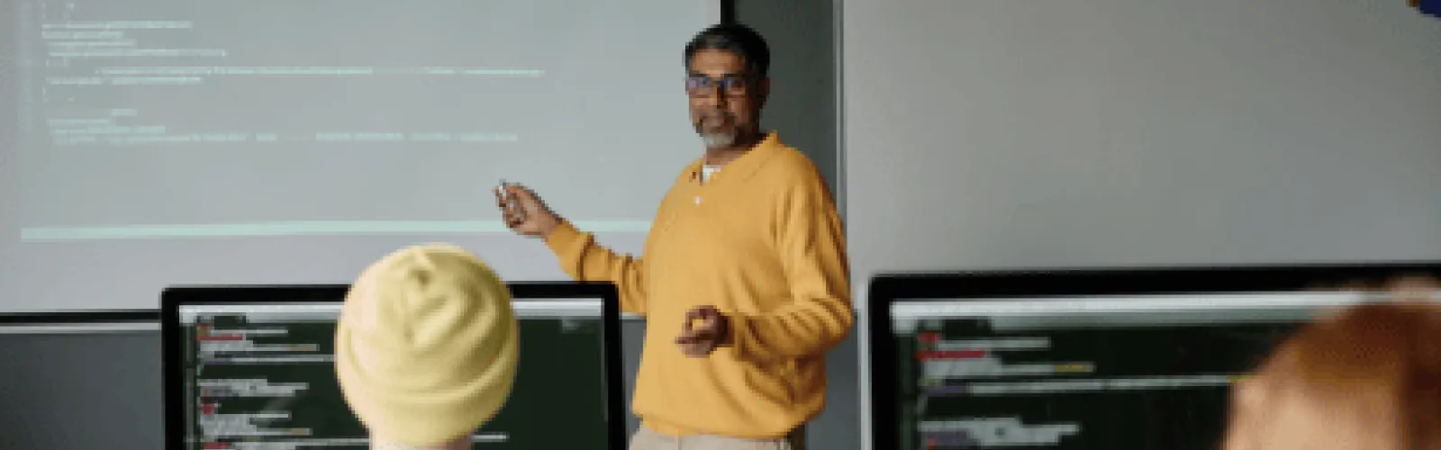 classroom teacher teaching technology