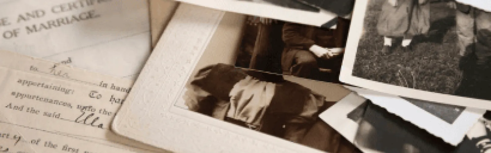 old family pictures and documents